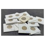 (16) Different Buffalo Nickels 1916-1929-D