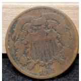 1865 Two Cent VG
