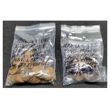 (2) Hundred Pre 1940 Wheat Cents Sold By Hundred