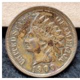 1900 Indian Head Cent AU