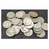 (30) Silver War Nickels