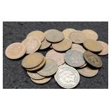 (30) Indian Head Cents BAck To 1887