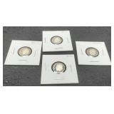 (4) Silver Proof R. Dimes: