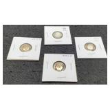 (4) Silver Proof Dimes: