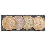 (4) L. Cents: 1913-D&S, 14, 15