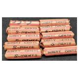 (10) Rolls S Mint Wheat Cents