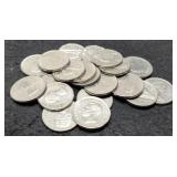 Lot w/ 20 Mixed Date Canada Nickels, No Silver