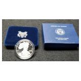 2011 Proof Silver Eagle w/ Case & COA