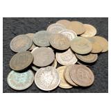(30) Indian Head Cents Back To 1883