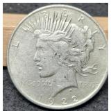 1922 Peace Dollar AU