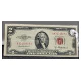 1953A $2 Red Seal Note AU