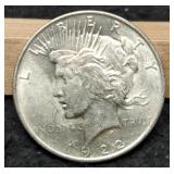 1922 Peace Dollar AU