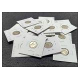 (19) Different Mercury Dimes