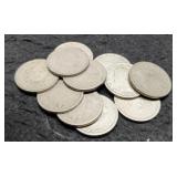 (11) V Nickels 1900-1912