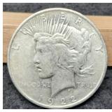 1922-D Peace Dollar XF