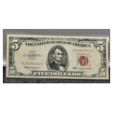 1963 $5 Red Seal Note XF