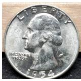 1954-D W. Quarter Gem BU