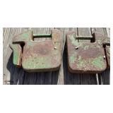 2 - John Deere Garden Tractor Weights