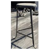 3 Leg Metal Shop Stool