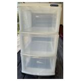 3 Drawer Plastic Storage Cabinet