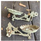 2 - Iron Lamp Brackets