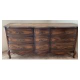 9 Drawer Broyhill Lowboy Dresser