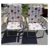 2 - Folding Lawn Chairs