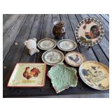 Majolica and Poultry Decor