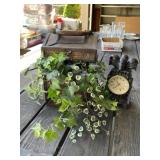 Decorative Ivy Box and Clock