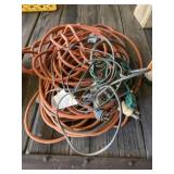 Large Lot of Extension Cords & Wiring