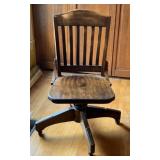 Oak Swivel Office Chair