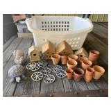 Laundry Basket Full of Woodlets/Crafts