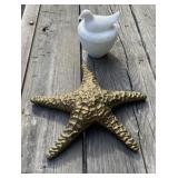 Brass Starfish and Dove