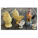 Hen and Rooster Ceramics
