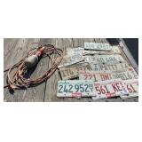 License Plates and Trouble Light