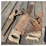 Saws, Chain Binder and Mole Trap