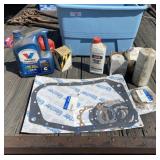 Tote Full of Oil, Filters and More