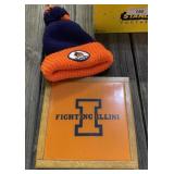 Fighting Illini Stocking Cap & Trivet