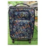 Floral Suitcase on Rollers