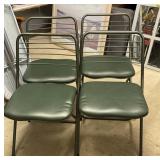4 - Folding Card Table Chairs
