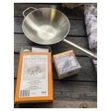Cookie Press and Wok Skillet