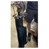 Golf Clubs in Spalding Bag