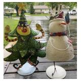 2 - Metal Christmas Decorations