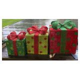 3 - Lighted Christmas Box Decorations