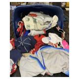 Tote Full of Sports Jerseys, Hats