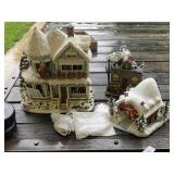 Lighted Christmas Village Houses