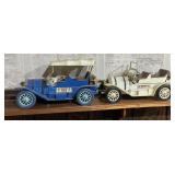 2 - Jim Beam Decanter Cars