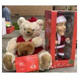 Teddy Bear and Bing Crosby Santa