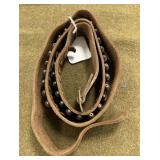 Leather .22 cal Gun Belt