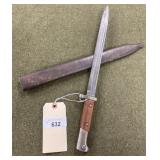 CZ Military Bayonet & Metal Sheath